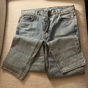 Nasty Gal size 28 high rise mom jeans light wash